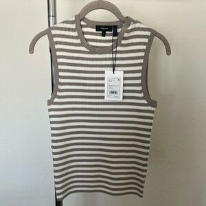 Theory ribbed shell tank S